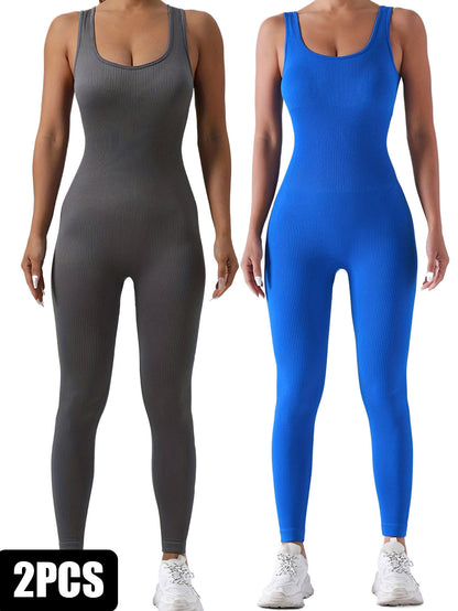 The Essential Ribbed Active Jumpsuit (2-Pack) - I Love Goods
