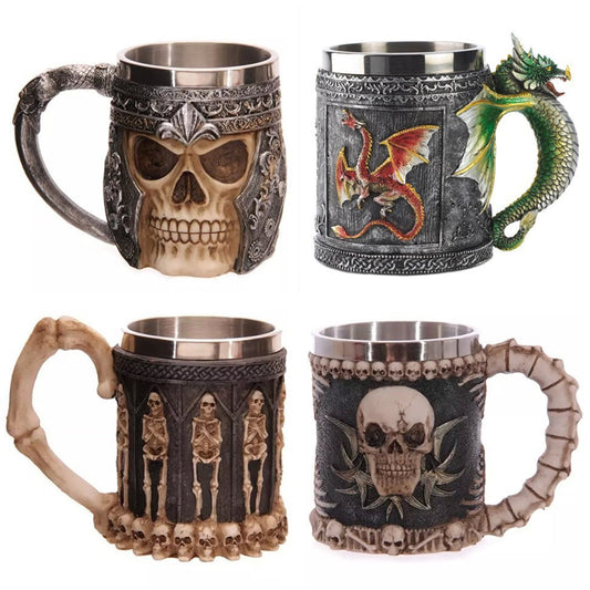 400ML 3D Skull Mugs Coffee - I Love Goods