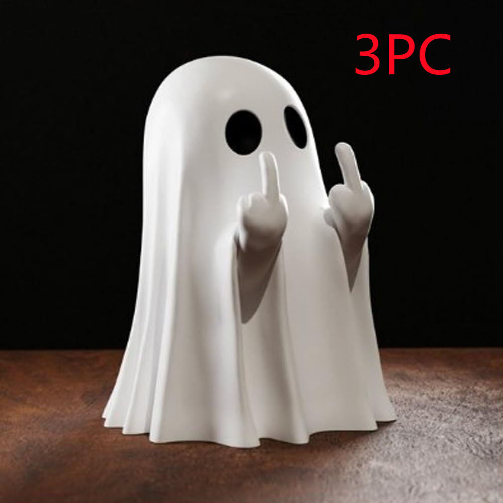 Halloween Middle Finger Love Ghost Ornaments - I Love Goods