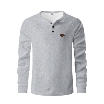 Men's Quick-Dry Waffle Henry Shirt - I Love Goods