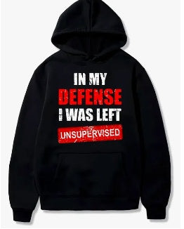 Men's In My Defense Printed Hoodie - I Love Goods