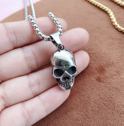 Men's Titanium Steel Skull Necklace - I Love Goods