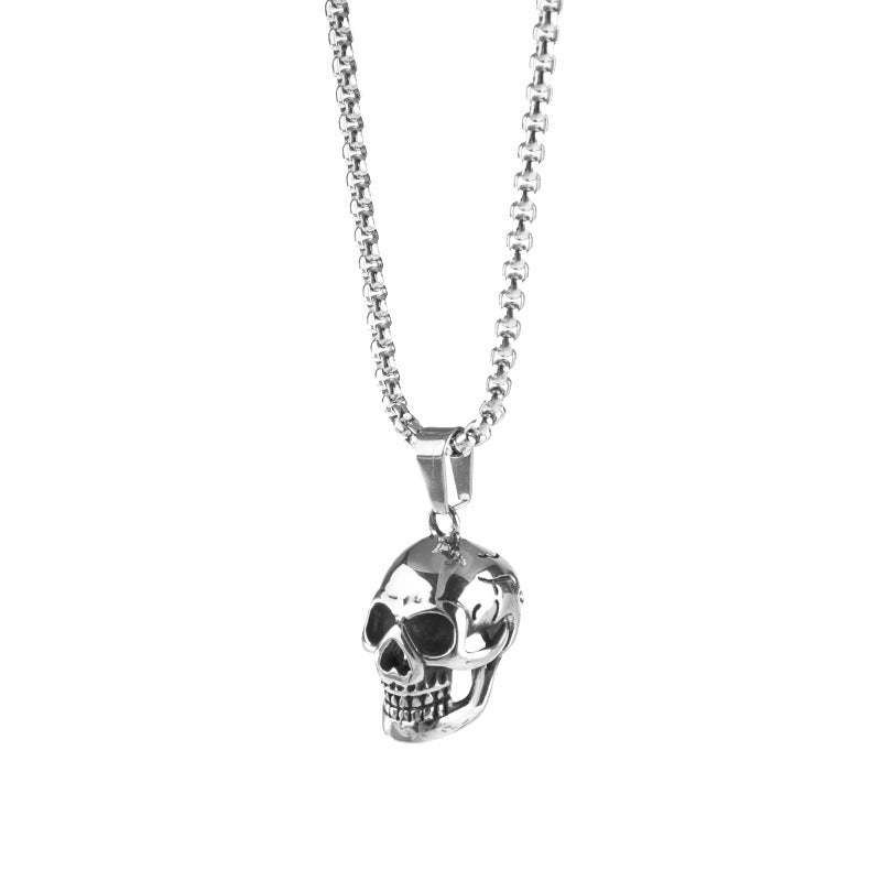 Men's Titanium Steel Skull Necklace - I Love Goods
