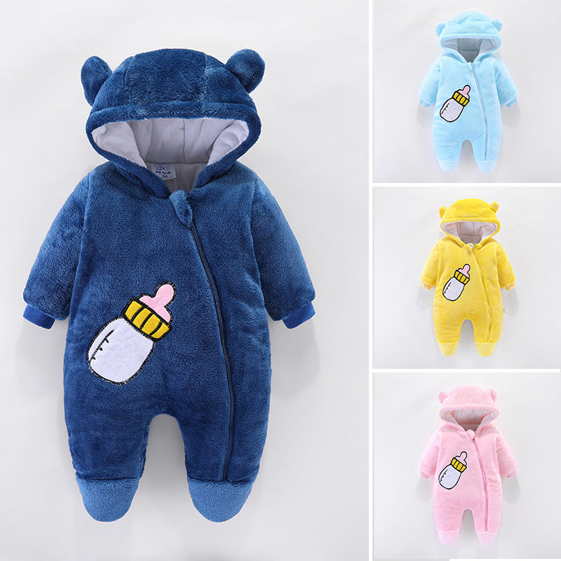 Baby Boys' Thickened Flannel Onesies - I Love Goods