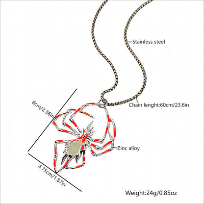 Glow-in-the-Dark Spider Necklace - I Love Goods