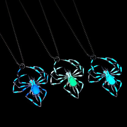 Glow-in-the-Dark Spider Necklace - I Love Goods