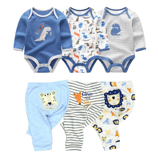 Cotton Baby Girl Clothes Bodysuits Pants Sets - I Love Goods