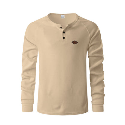 Men's Quick-Dry Waffle Henry Shirt - I Love Goods