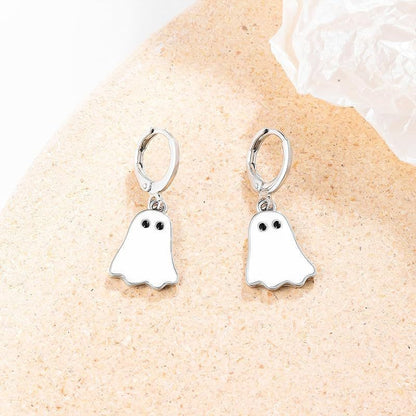 Cute Ghost Huggie Hoop Earrings - I Love Goods