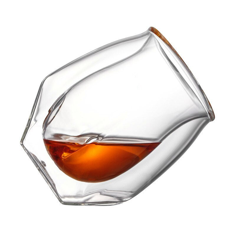 Rustic Style Angular Bottomed Whiskey glass - I Love Goods