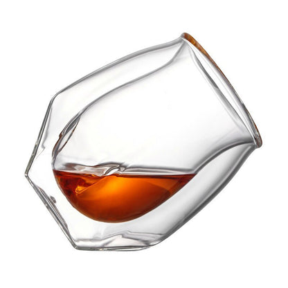 Rustic Style Angular Bottomed Whiskey glass - I Love Goods