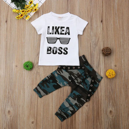 Toddler Boy 2PC Short Set (0-3Y) - I Love Goods