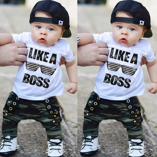 Toddler Boy 2PC Short Set (0-3Y) - I Love Goods