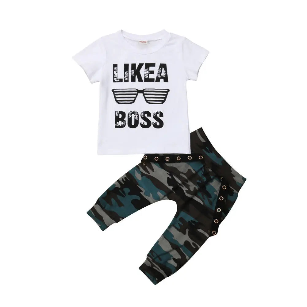 Toddler Boy 2PC Short Set (0-3Y) - I Love Goods