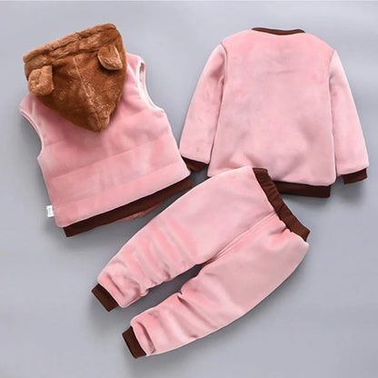 Cozy Warmth! 3PC Fleece Toddler Suit - I Love Goods