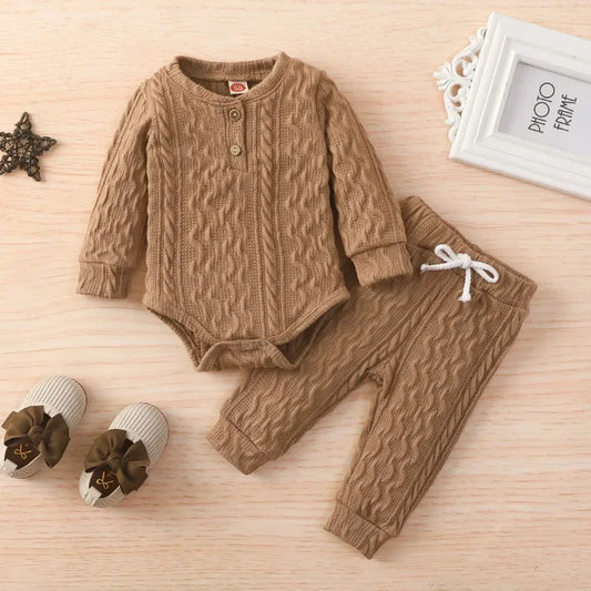 Chic Knit Baby Bodysuit Set - I Love Goods