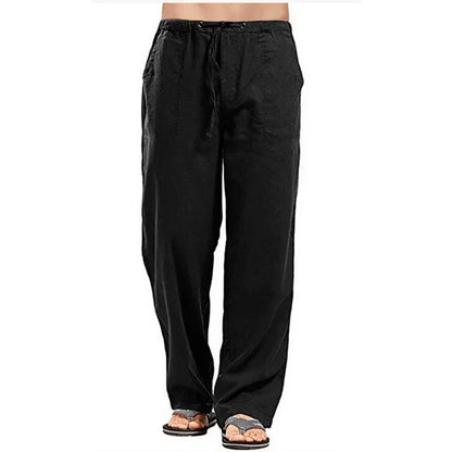 Cool & Comfy Men's Summer Linen Trousers - I Love Goods