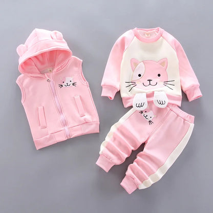 Cozy Warmth! 3PC Fleece Toddler Suit - I Love Goods