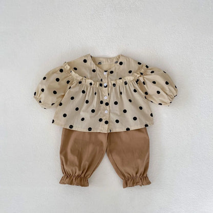 Spring and autumn baby girl top + loose trousers (tops and pants are sold separately) - I Love Goods