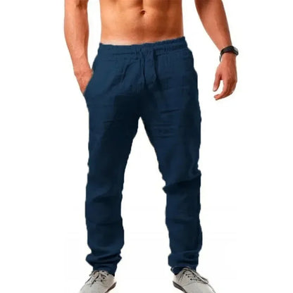 Cool & Comfy Men's Summer Linen Trousers - I Love Goods