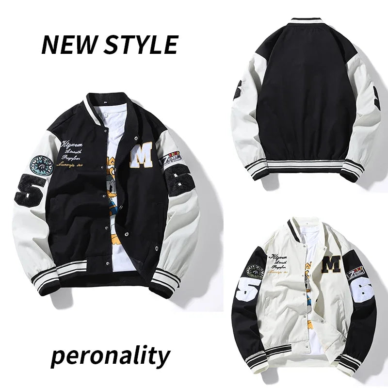 Casual Loose Baseball Uniform Jacket - I Love Goods