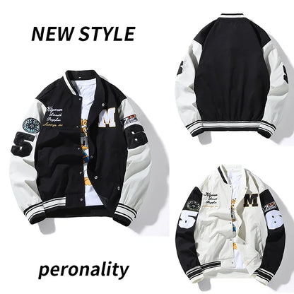 Casual Loose Baseball Uniform Jacket - I Love Goods