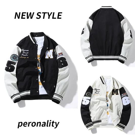 Casual Loose Baseball Uniform Jacket - I Love Goods