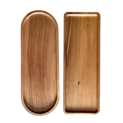 Kesoto Wooden Serving Platter Tableware Dessert Plates - I Love Goods