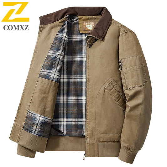 New 2025 Men's Retro Cotton Lapel Jacket - I Love Goods