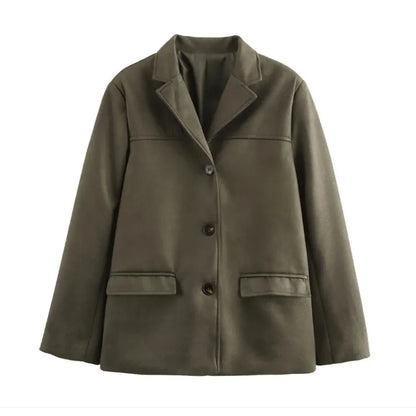 Vintage Suede Blazer for Women - I Love Goods