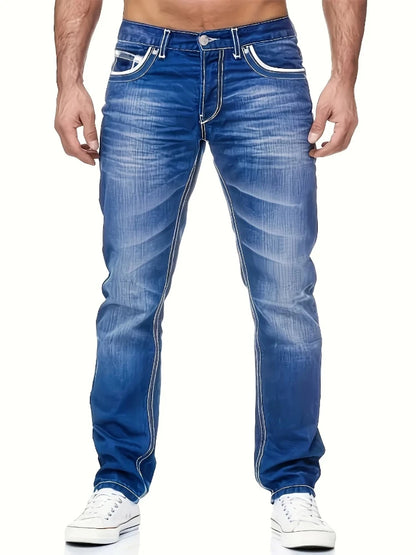 Cozy Blue Stretch Denim Jeans - I Love Goods