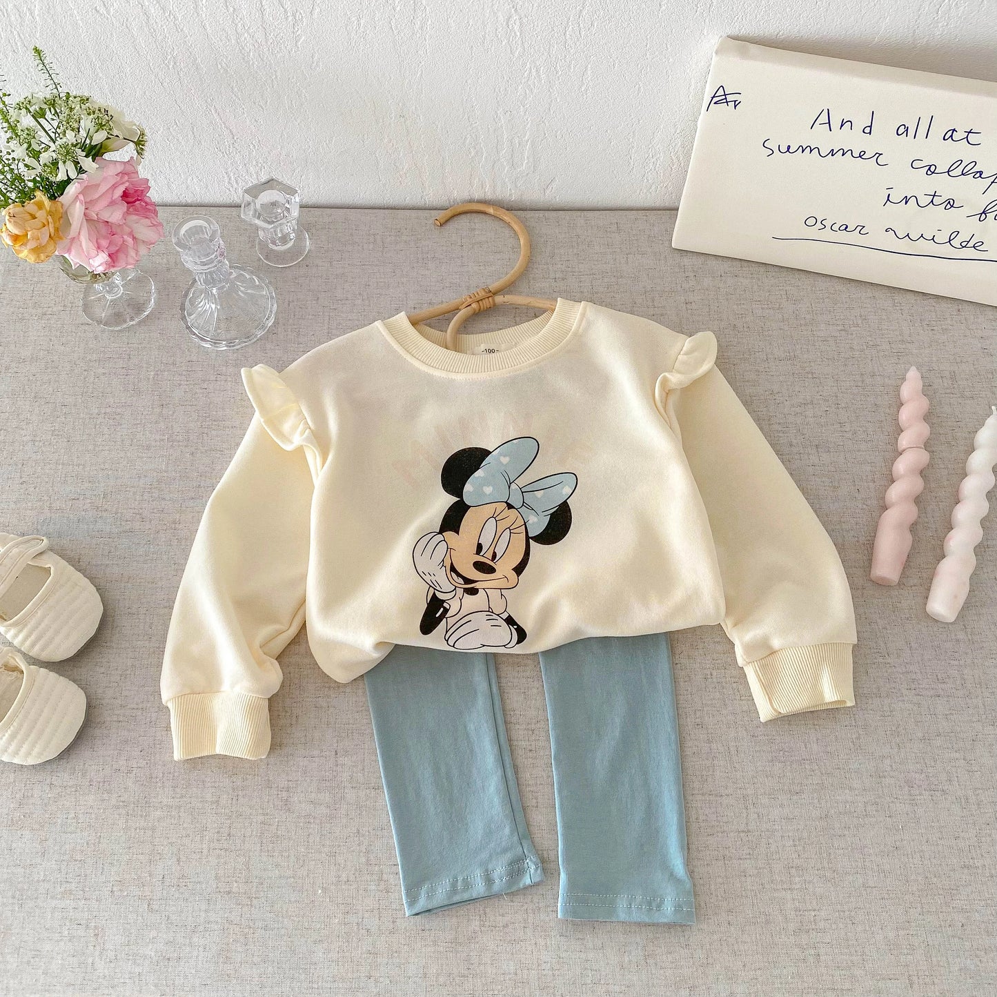 Girls' Fashion Cartoon Top & Pants Set - I Love Goods