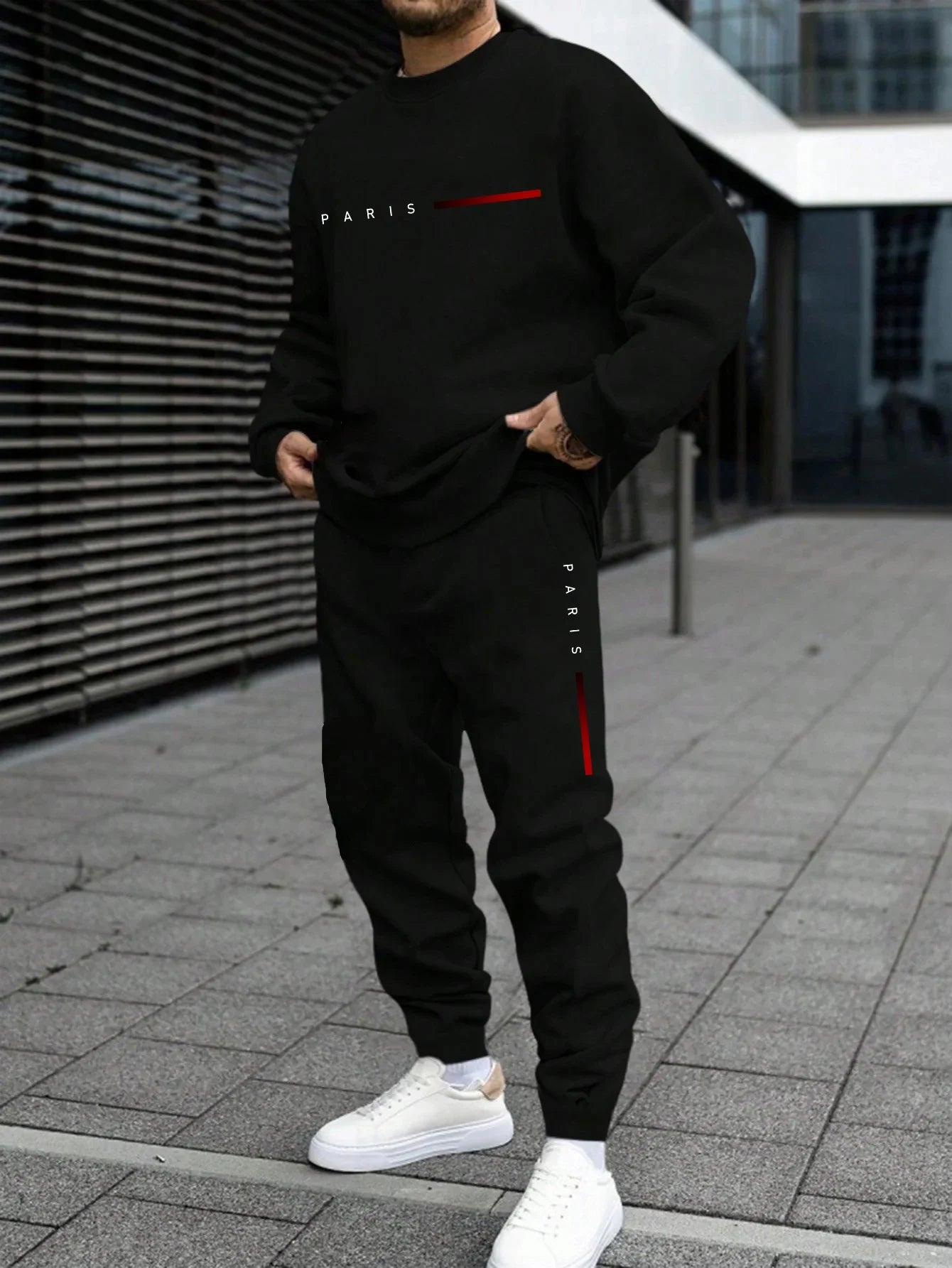Men's Combination Casual Sports Tracksuit By Paris - I Love Goods