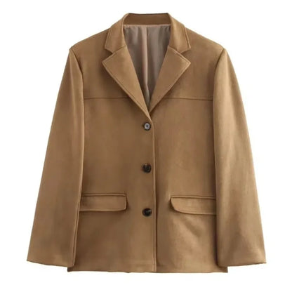 Vintage Suede Blazer for Women - I Love Goods
