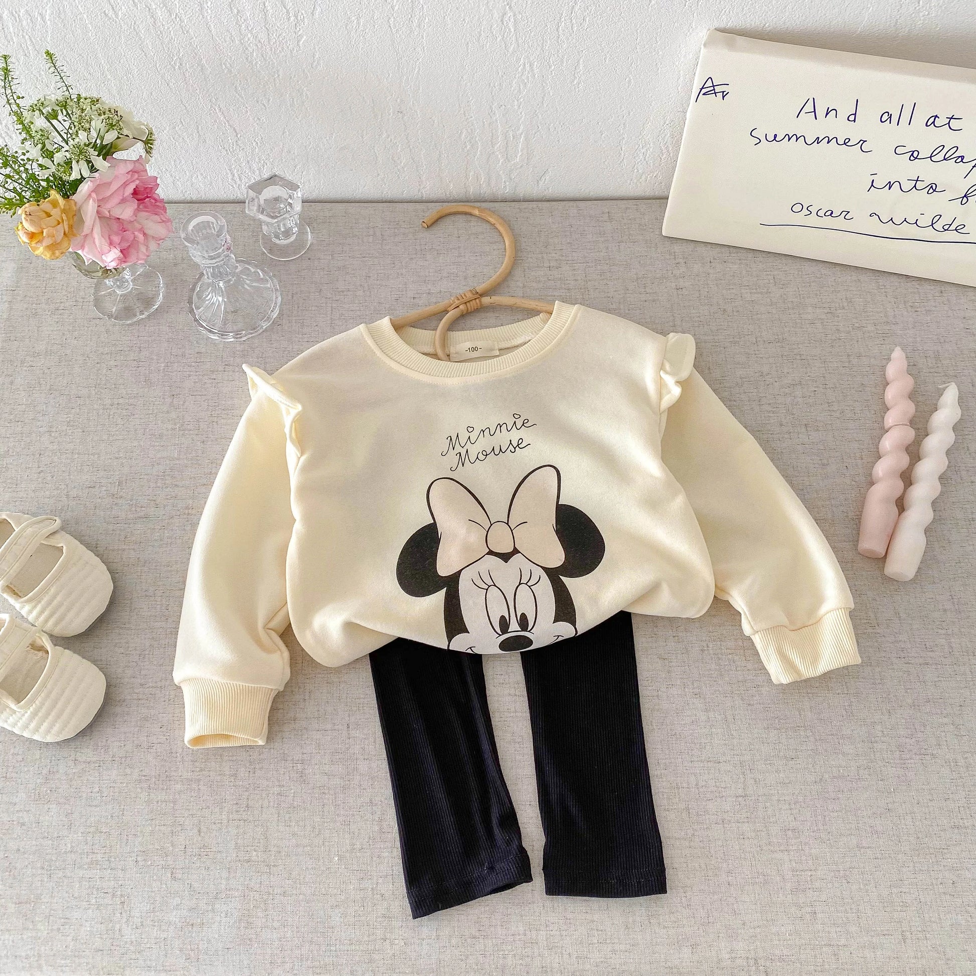 Girls' Fashion Cartoon Top & Pants Set - I Love Goods