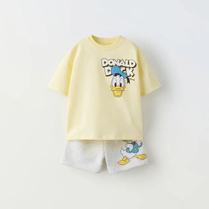 Unisex Baby Cartoon Print Clothing Set - I Love Goods
