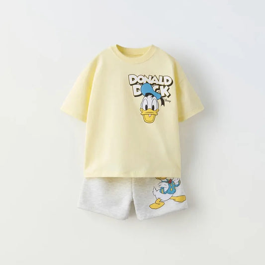 Unisex Baby Cartoon Print Clothing Set - I Love Goods