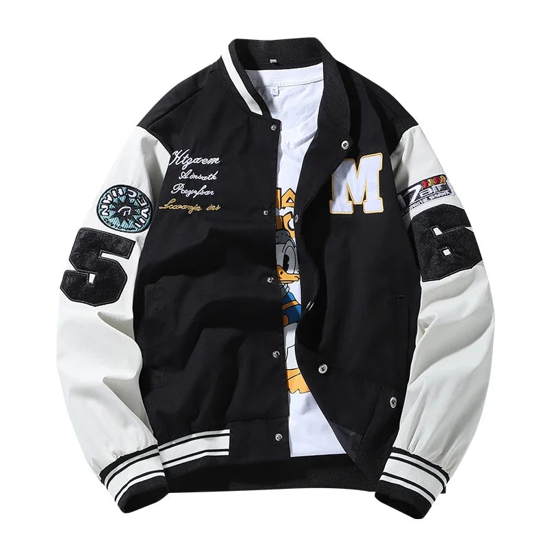 Casual Loose Baseball Uniform Jacket - I Love Goods