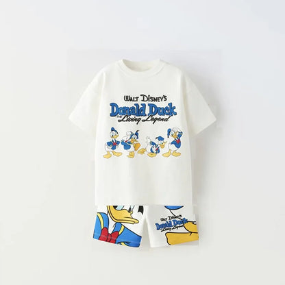 Unisex Baby Cartoon Print Clothing Set - I Love Goods
