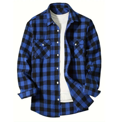 Classic Flannel Plaid Button-Down Shirt - I Love Goods