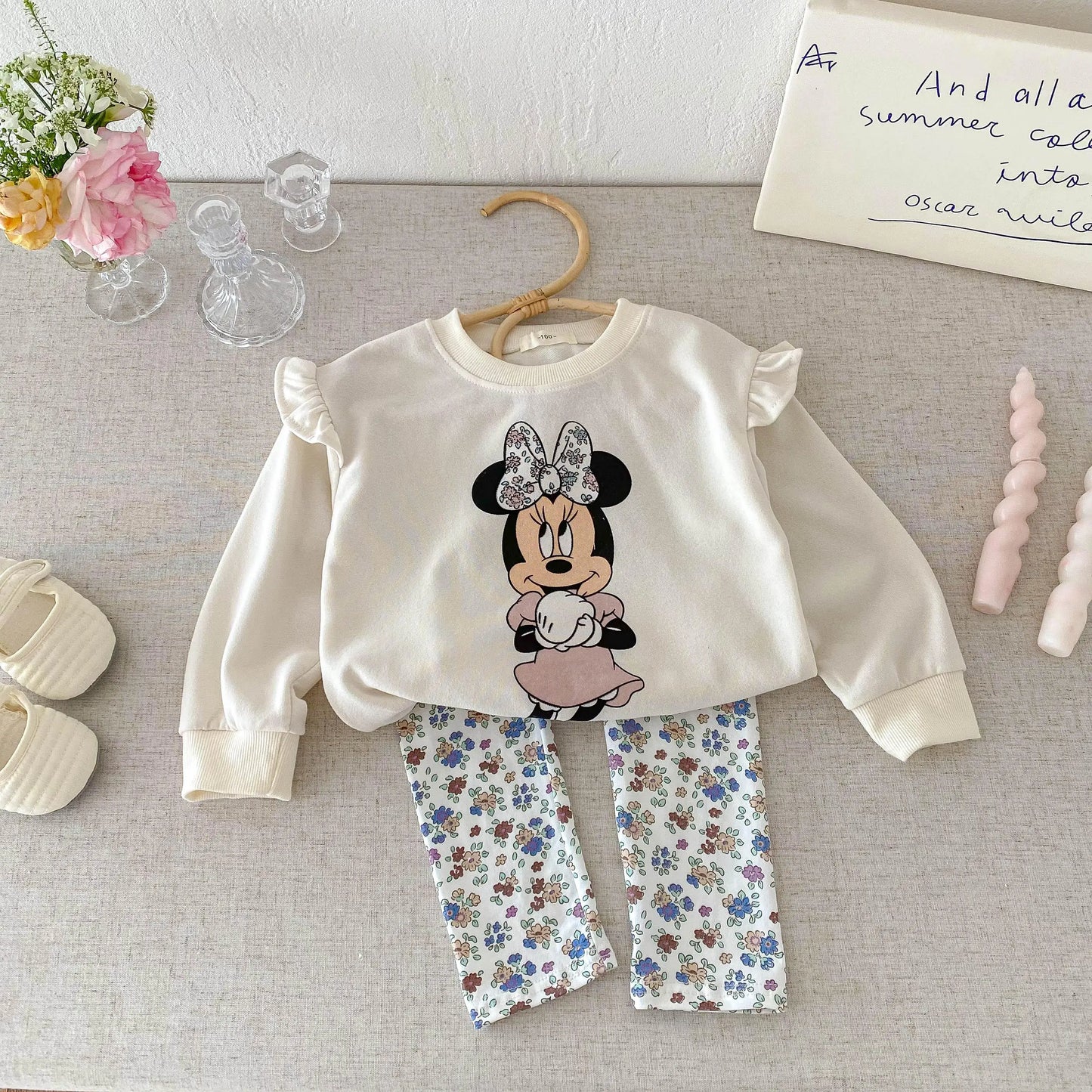 Girls' Fashion Cartoon Top & Pants Set - I Love Goods