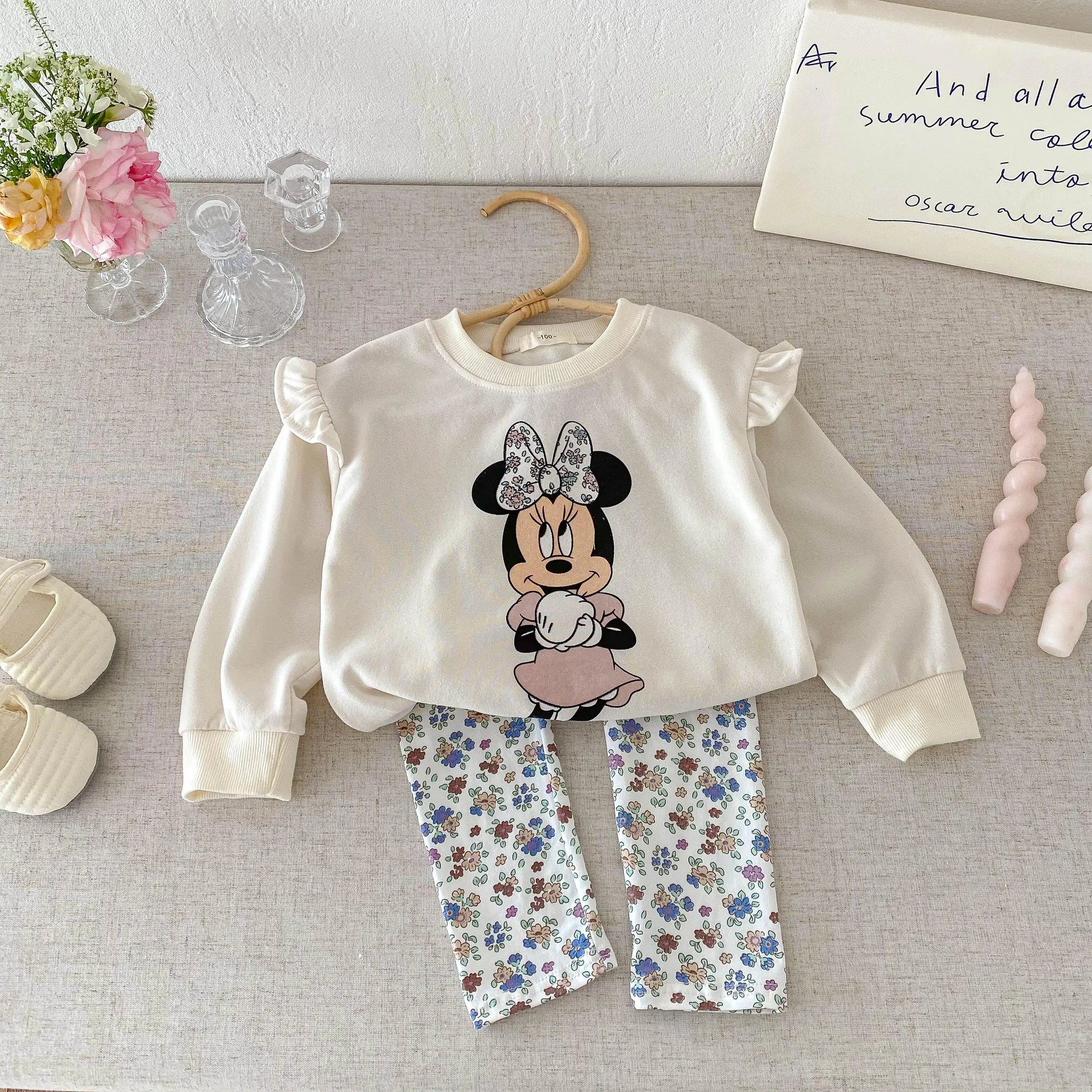 Girls' Fashion Cartoon Top & Pants Set - I Love Goods