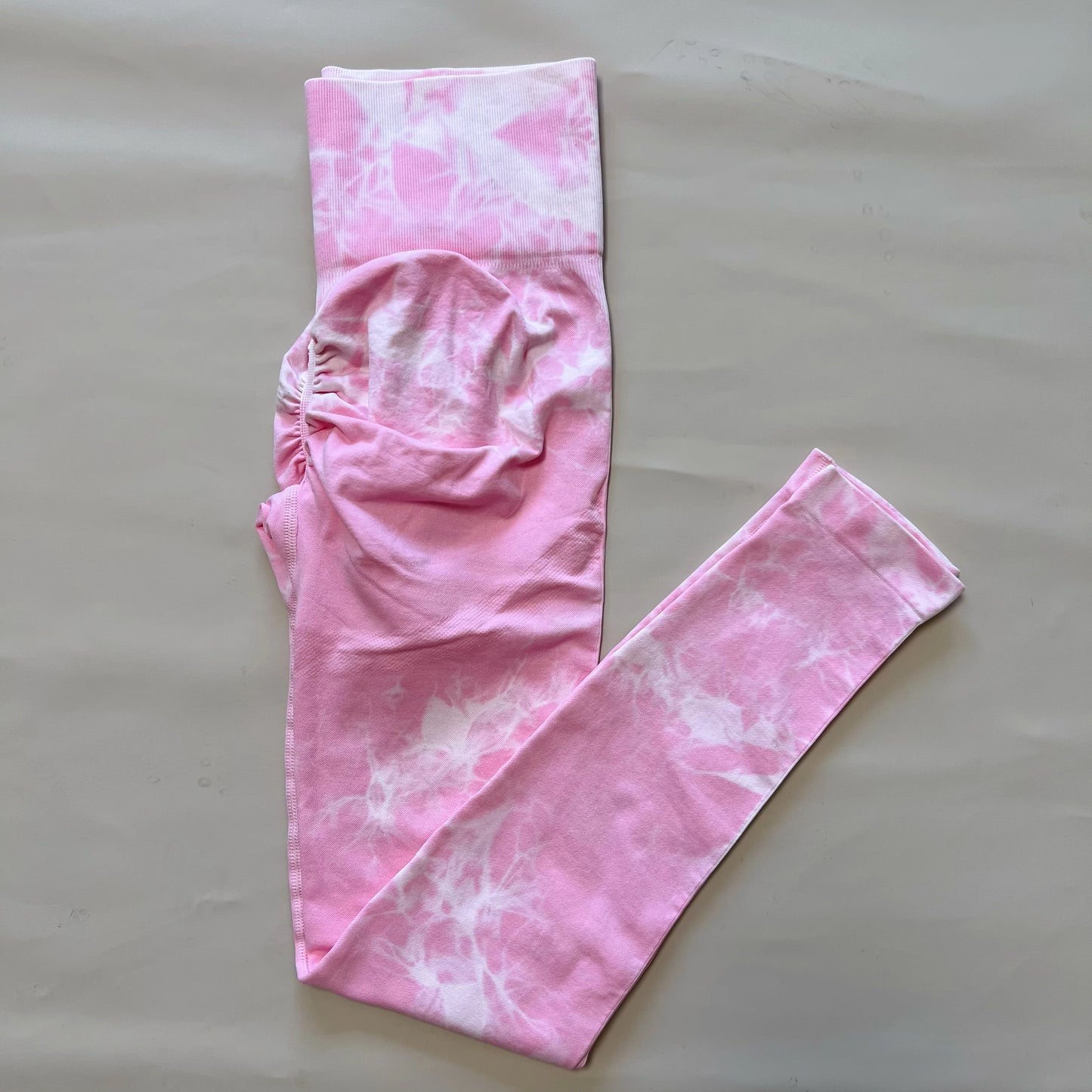 High-Waist Scrunch Tie-Dye Leggings - I Love Goods