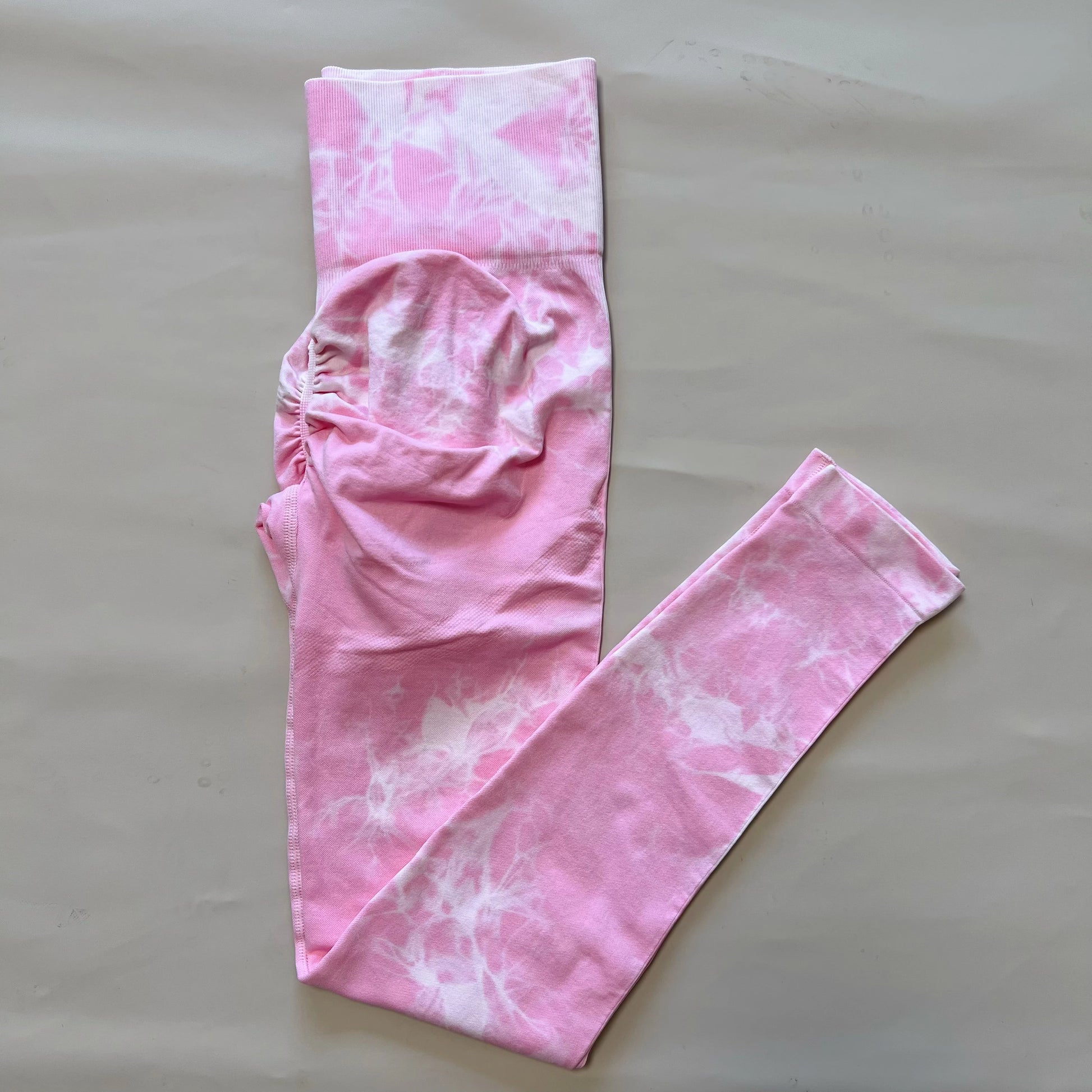High-Waist Scrunch Tie-Dye Leggings - I Love Goods
