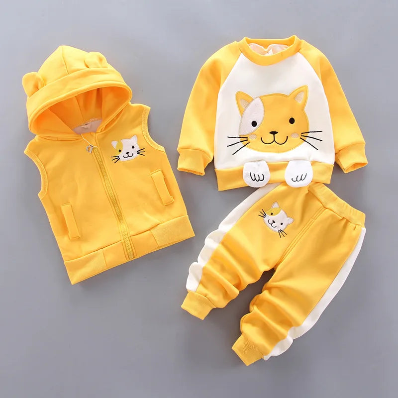Cozy Warmth! 3PC Fleece Toddler Suit - I Love Goods