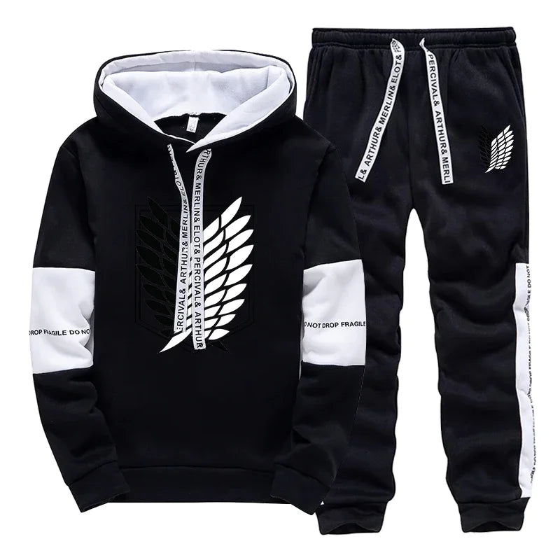 Men's Single Piece Hooded Printed Tracksuit - I Love Goods