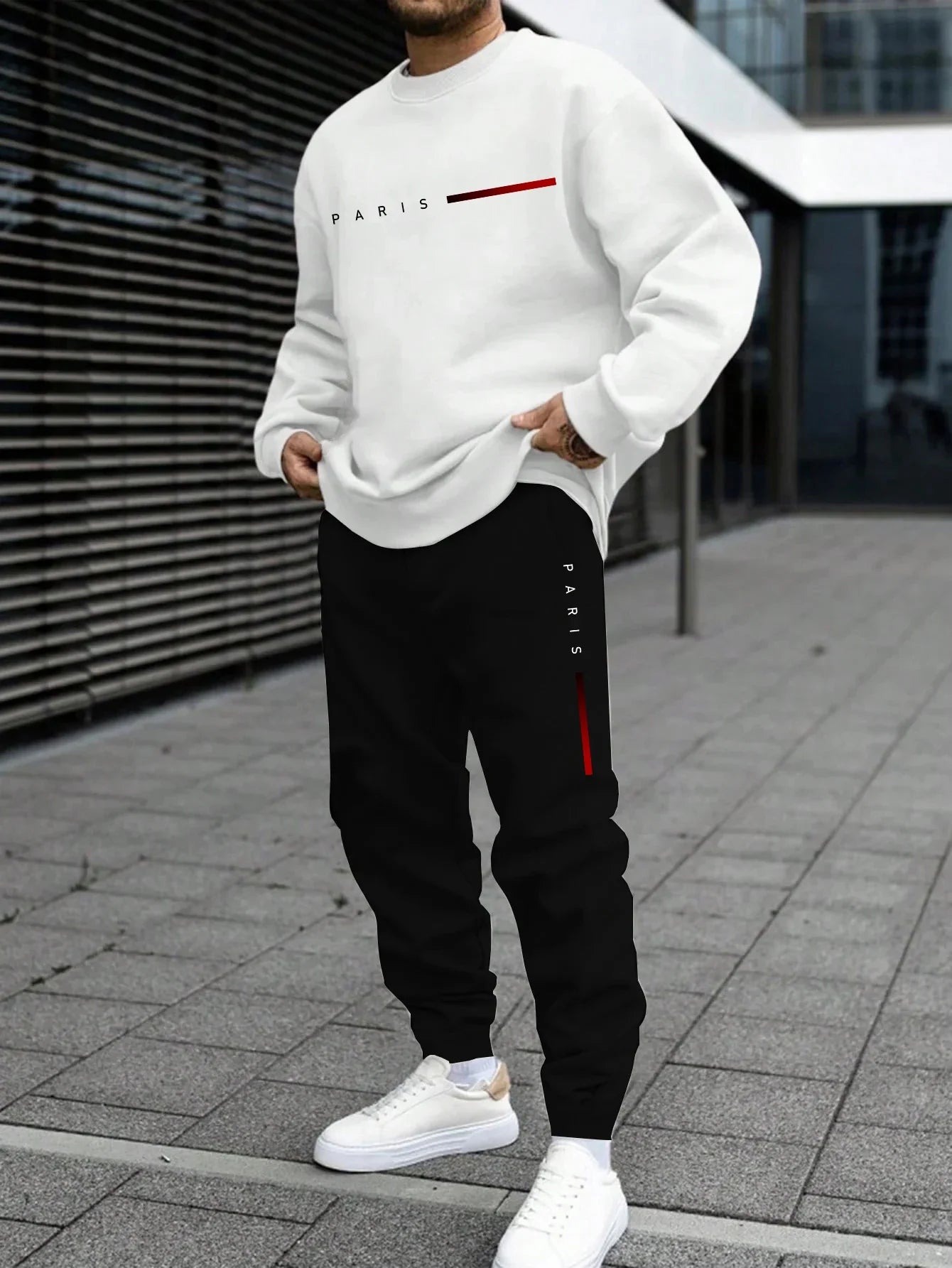 Men's Combination Casual Sports Tracksuit By Paris - I Love Goods