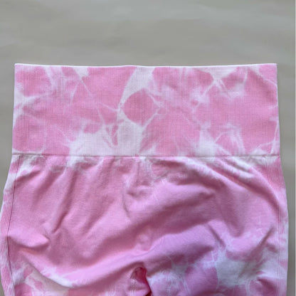 High-Waist Scrunch Tie-Dye Leggings - I Love Goods