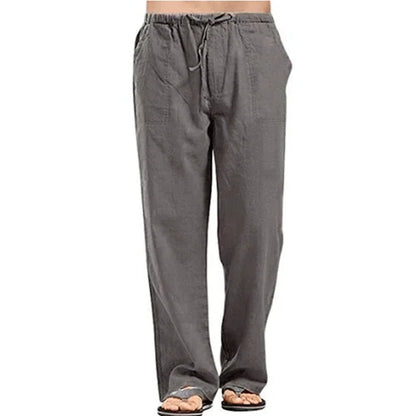 Cool & Comfy Men's Summer Linen Trousers - I Love Goods