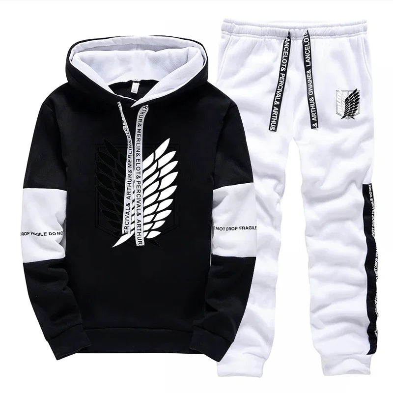 Men's Single Piece Hooded Printed Tracksuit - I Love Goods